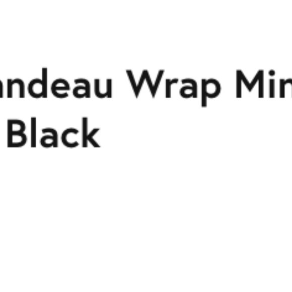 Oh Polly Bandeau Wrap Mini Dress (Black) - Picture 3 of 3